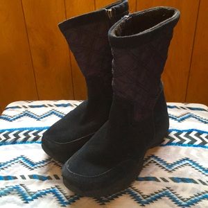 Navy 8.5B Lands End Boots